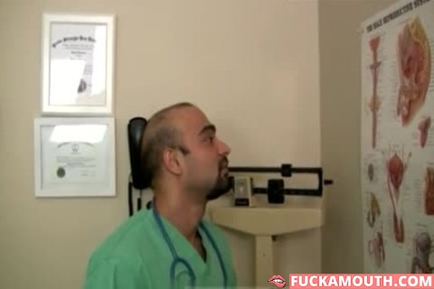Doctor Jerks Off In His Office