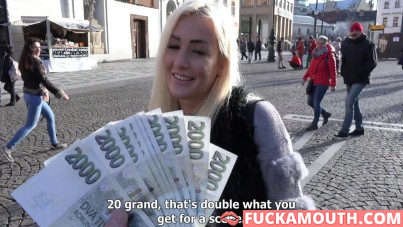 double pay for sex with a Czech pornstar